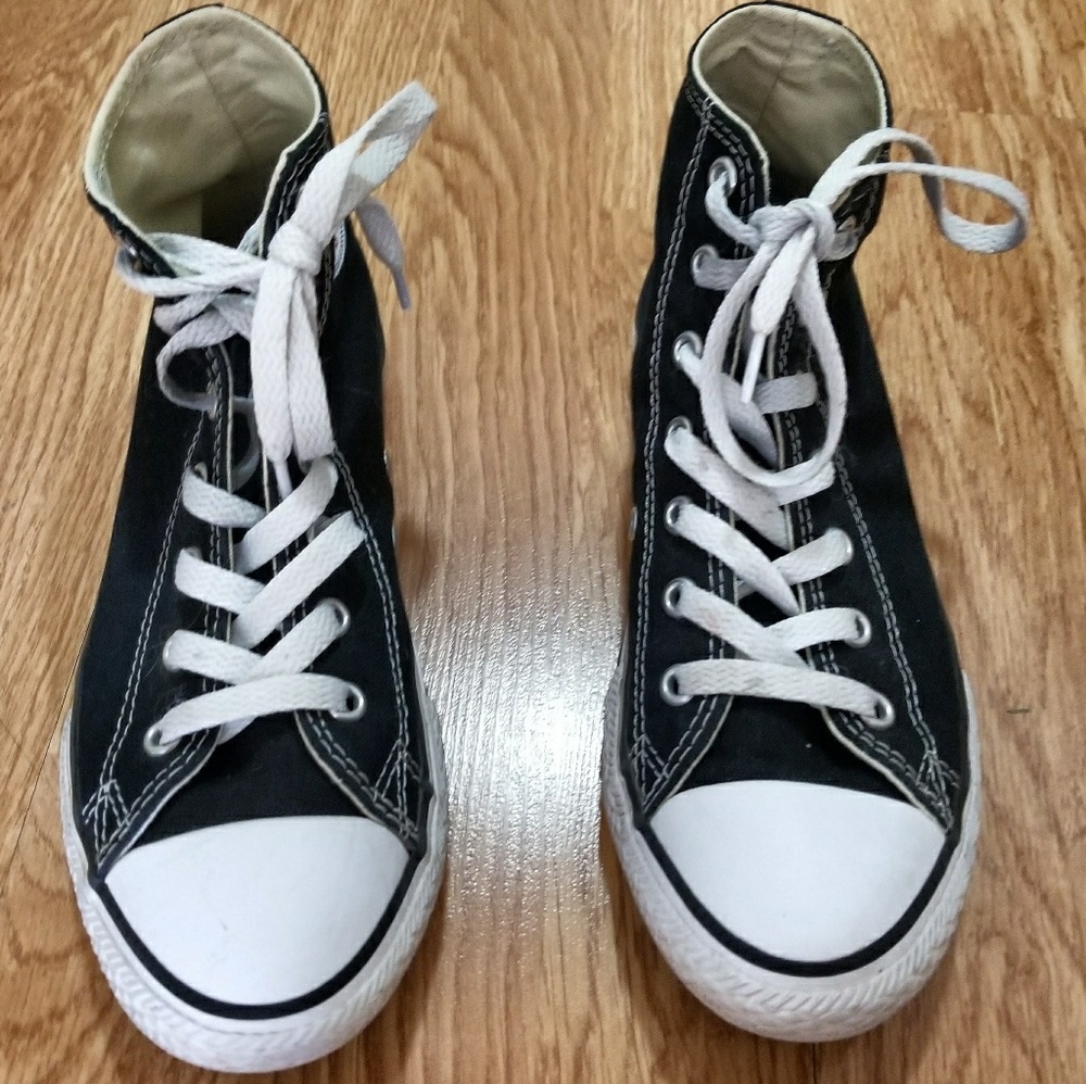 Girls Converse High Tops size 3 kids 5 adult